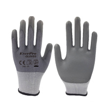 15 Gauge HPPE Cut Level 5 Shell PU Coating Gloves With EN 388